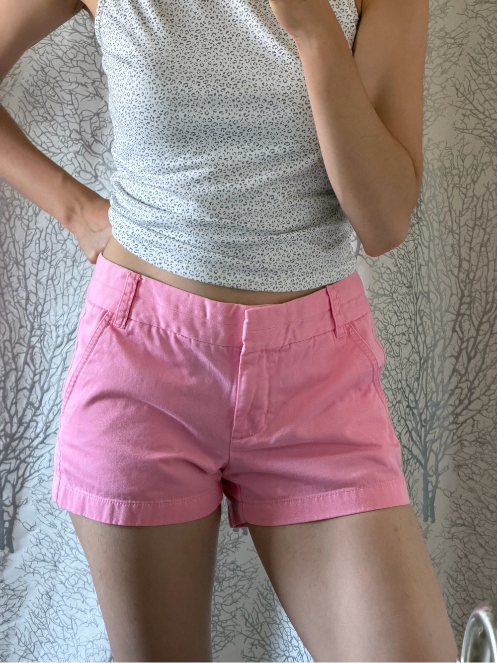 Pink Women's Casual Chino Shorts